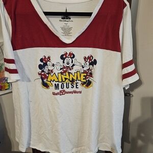 Disney Minnie Mouse Shirt - Red and White